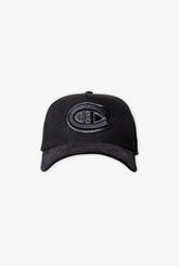 Montreal Canadiens Corduroy 9FORTY Snapback - Black/ Black