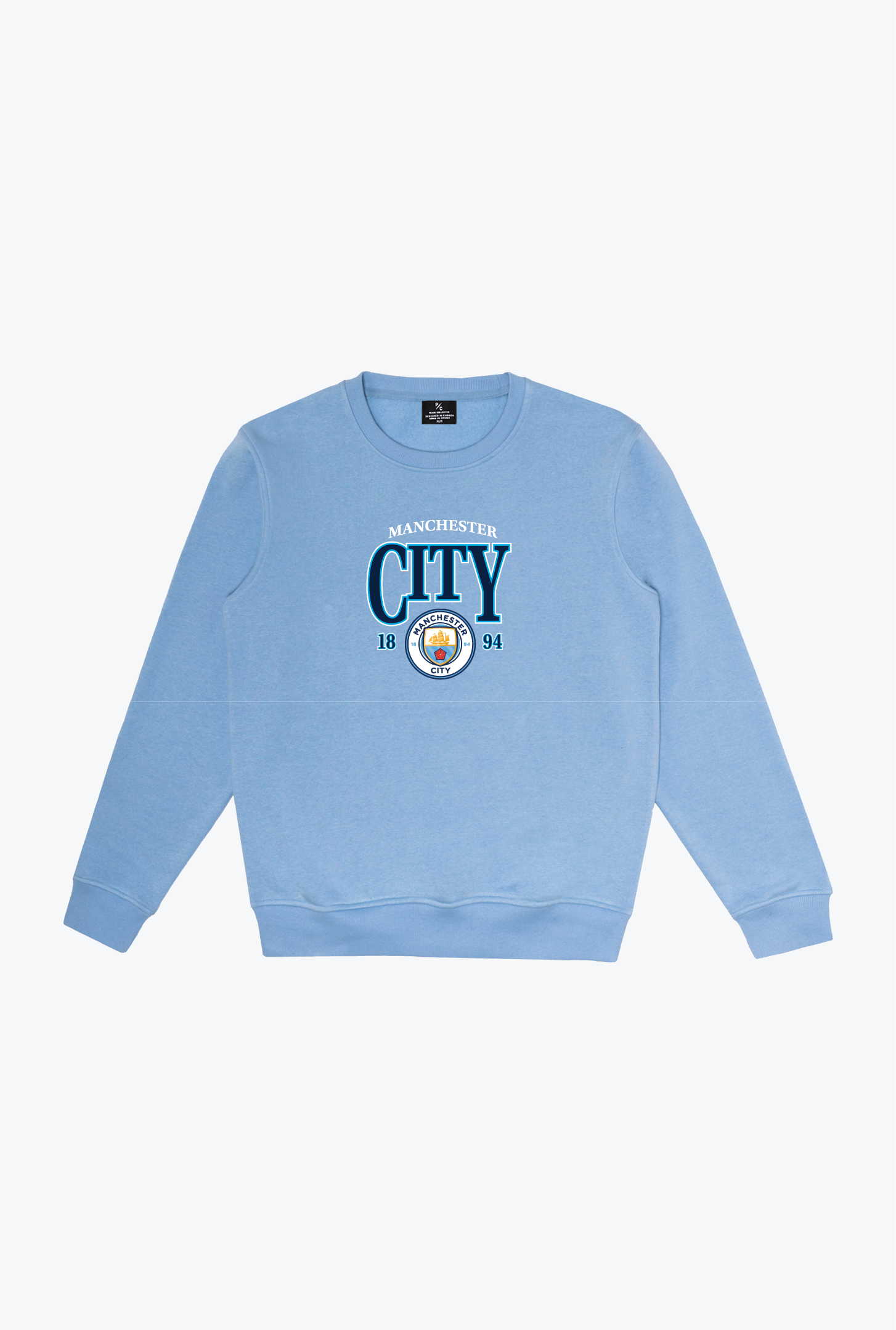 Manchester City FC Pigment Dye Crewneck - Vista Blue