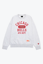 Pull ras du cou épais Athletic Club Chicago Bulls - Cendre