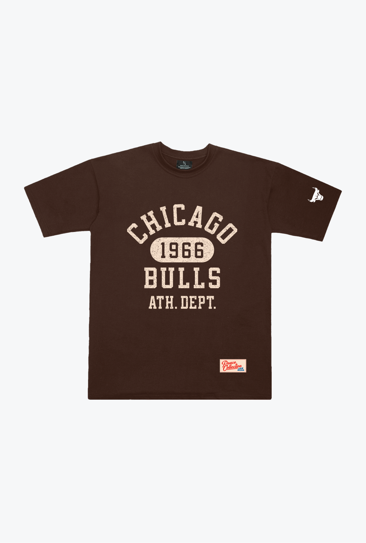 Chicago Bulls Collegiate Heavyweight T-Shirt – Walnuss