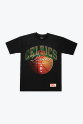 T-shirt épais avec inscription Boston Celtics - Noir