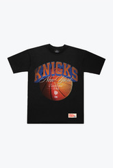 T-shirt épais avec inscription New York Knicks - Noir