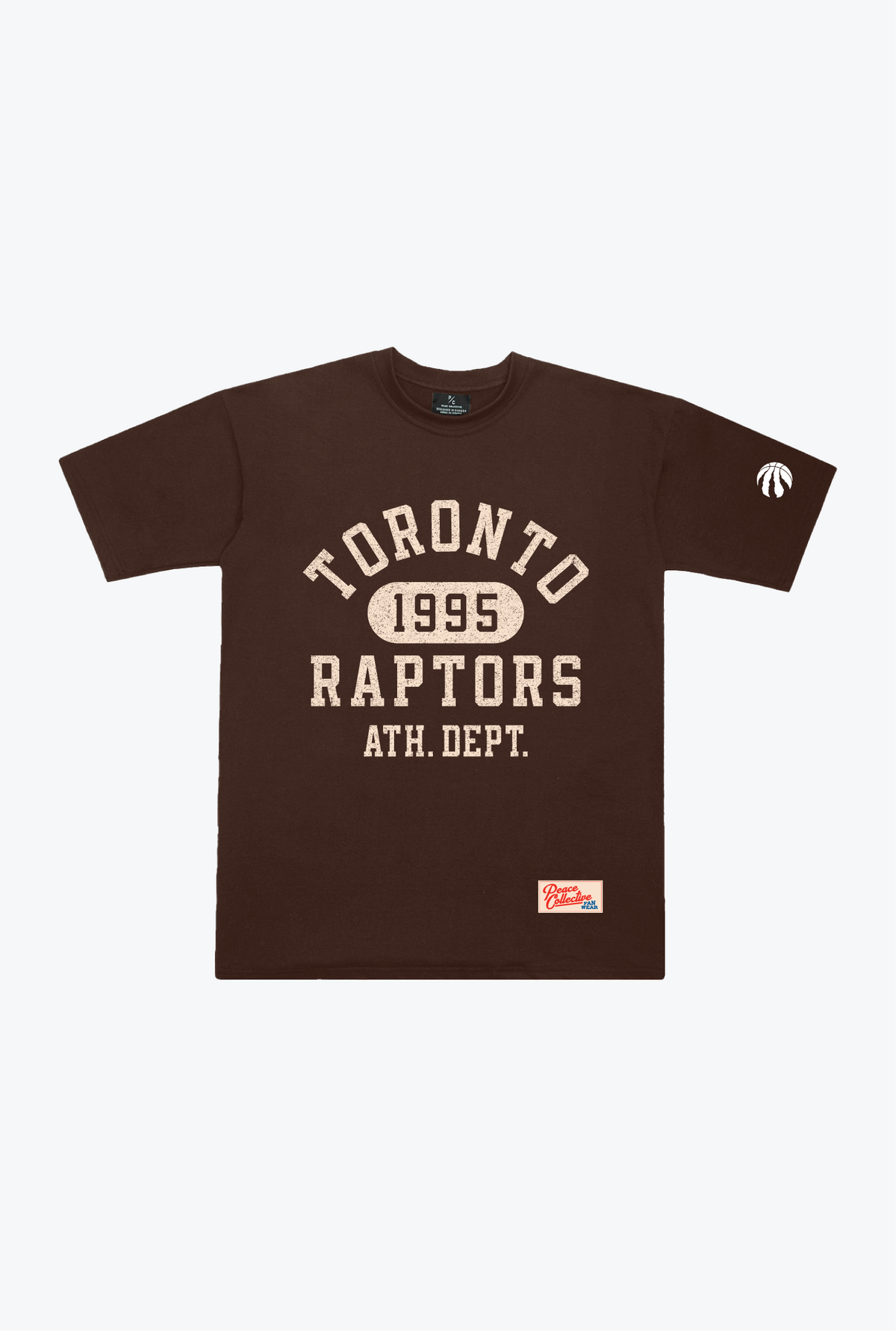 T-shirt épais universitaire des Raptors de Toronto - Noyer