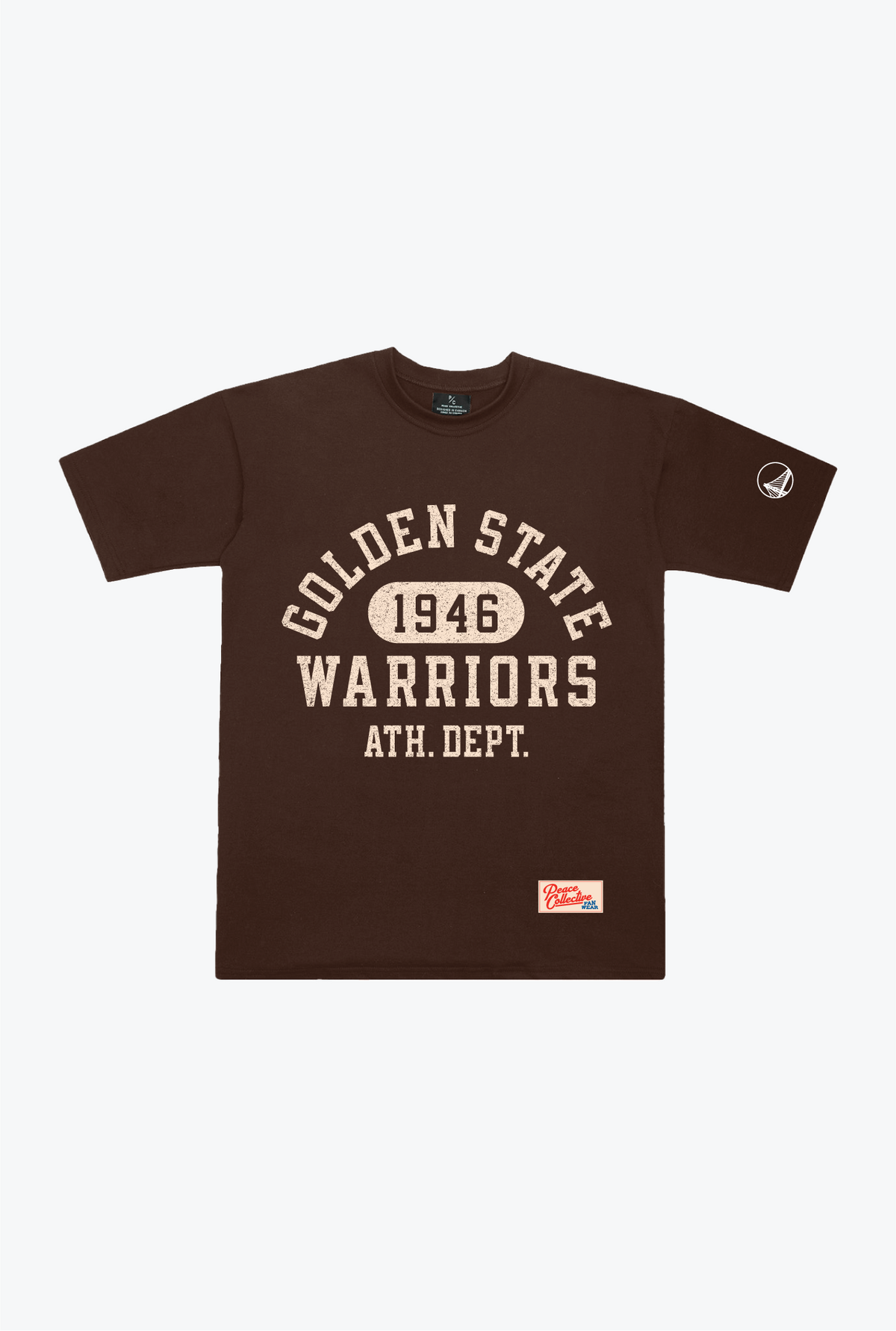 Golden State Warriors Collegiate Heavyweight T-Shirt – Walnuss