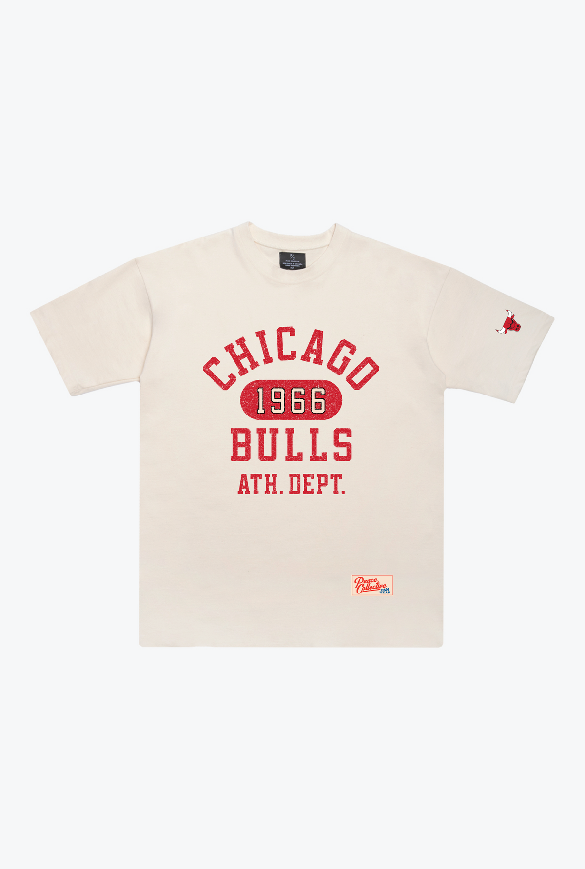 Chicago Bulls Athletic Club Heavyweight T-Shirt - Ivory