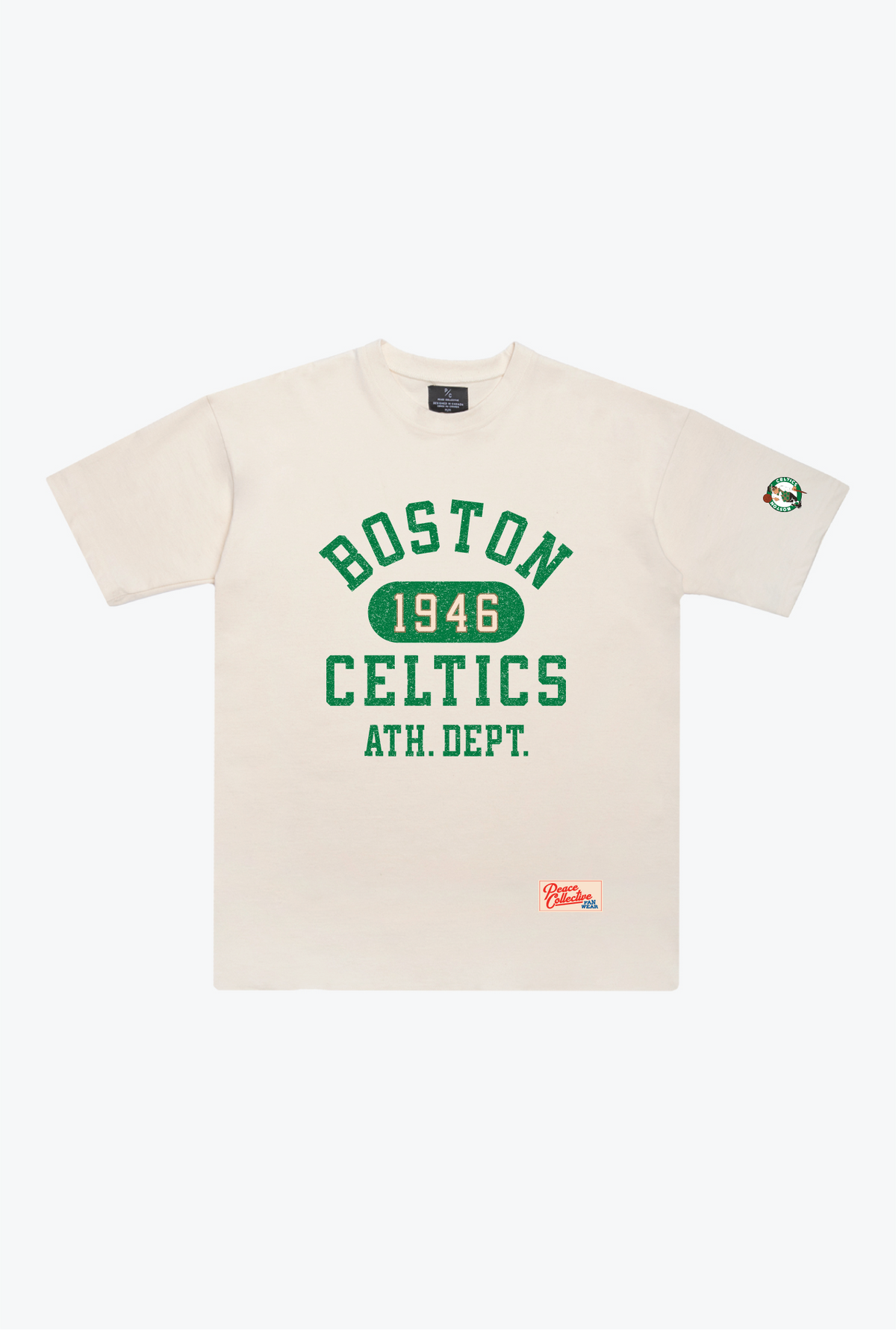 Boston Celtics Athletic Club Heavyweight T-Shirt - Ivory