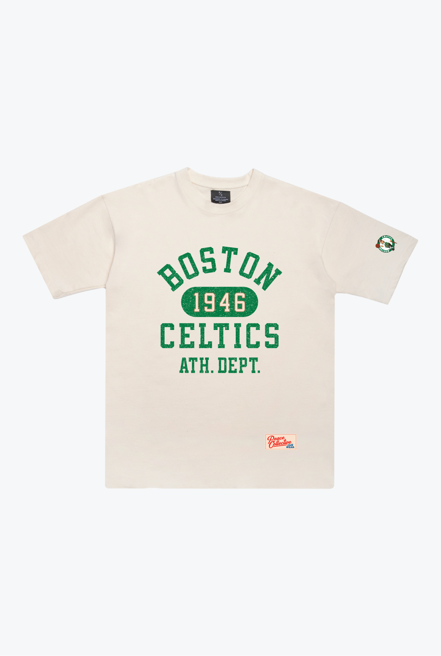 T-shirt épais Athletic Club des Boston Celtics - Ivoire