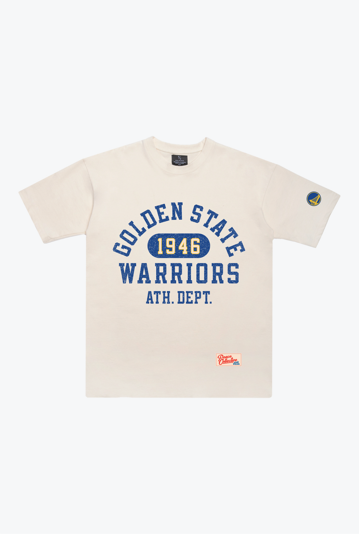 Golden State Warriors Athletic Club Heavyweight T-Shirt - Ivory