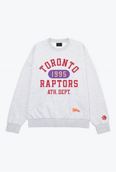 Pull ras du cou épais Athletic Club des Toronto Raptors - Cendre