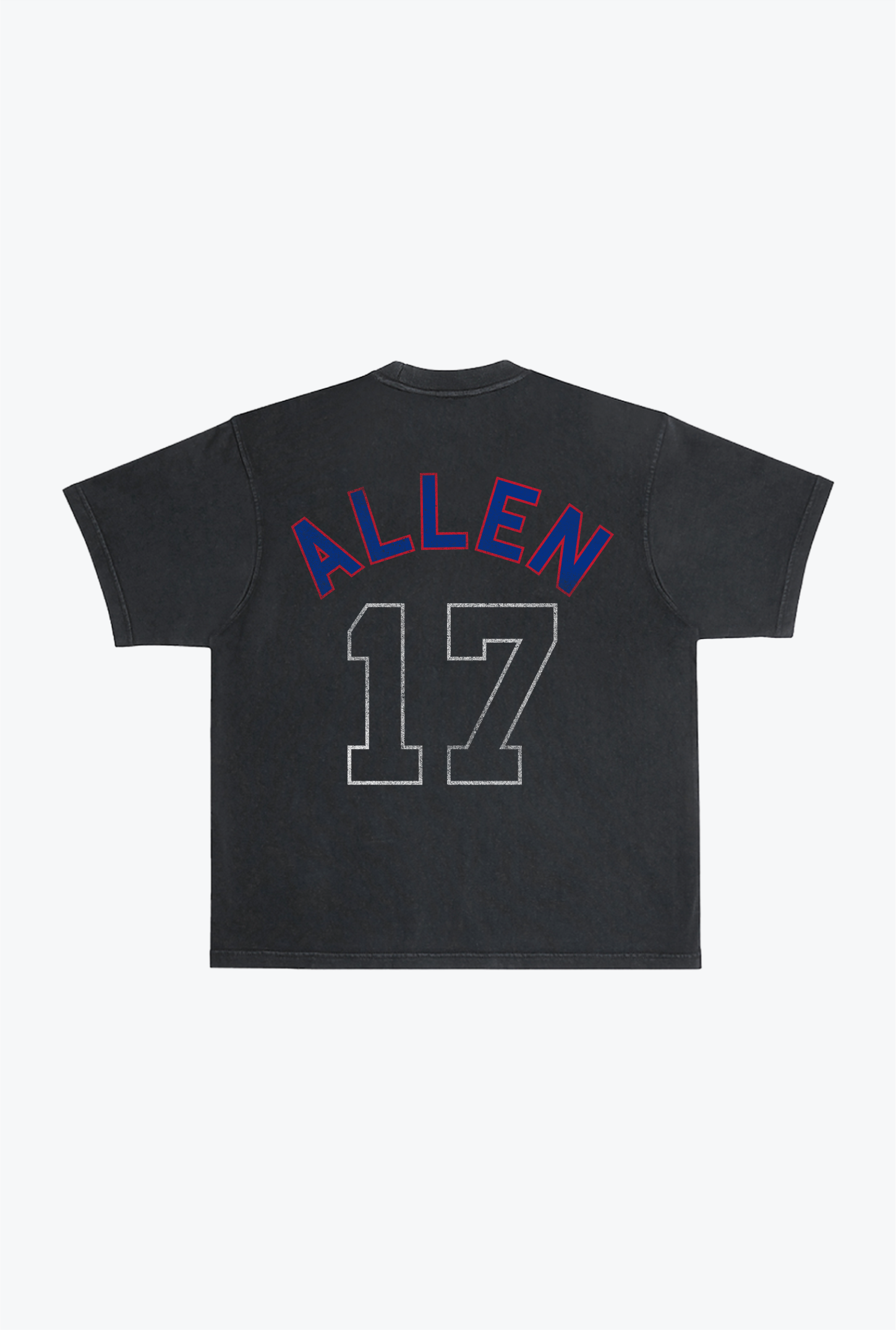 T-shirt épais teint en pièce Josh Allen - Noir