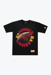 Arizona Cardinals Spiral Heavyweight T-Shirt - Black