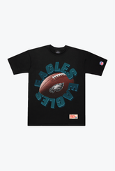 T-shirt épais en spirale des Philadelphia Eagles - Noir