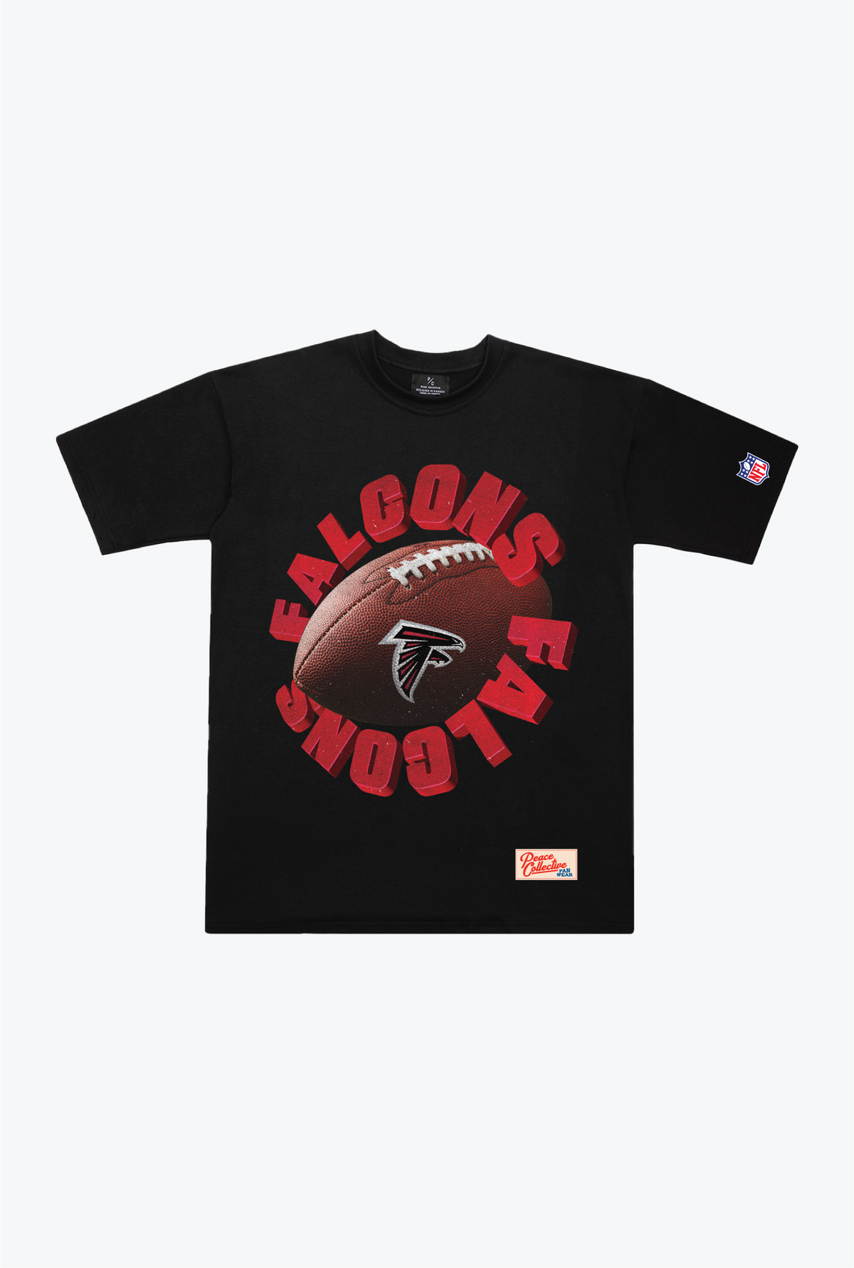 Atlanta Falcons Spiral Heavyweight T-Shirt – Schwarz