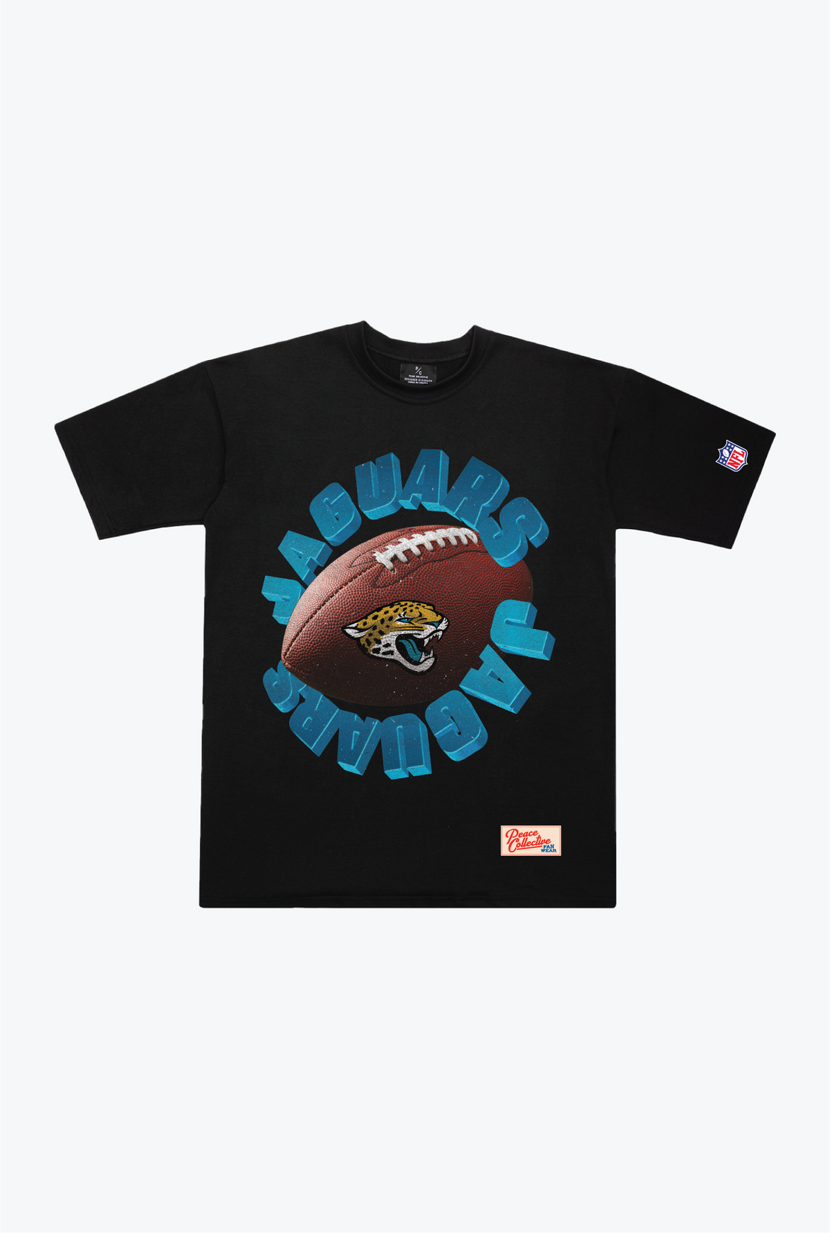 T-shirt épais en spirale des Jaguars de Jacksonville - Noir