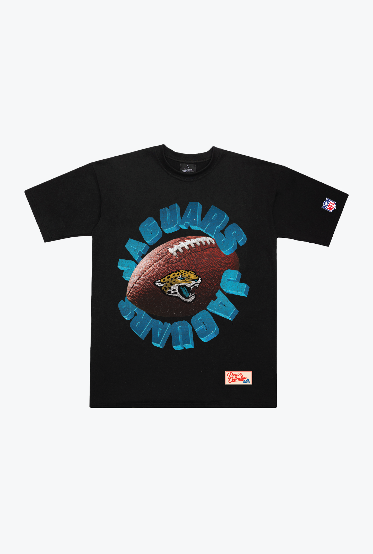 Jacksonville Jaguars Spiral Heavyweight T-Shirt - Black