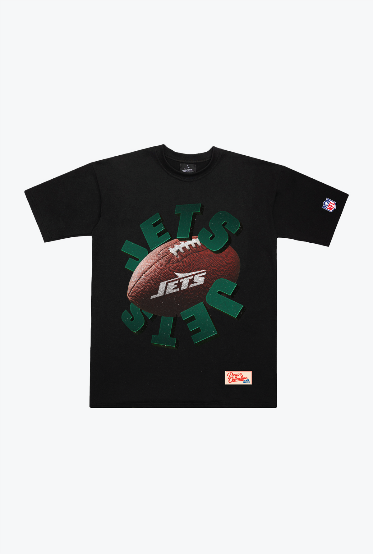 New York Jets Spiral Heavyweight T-Shirt - Schwarz