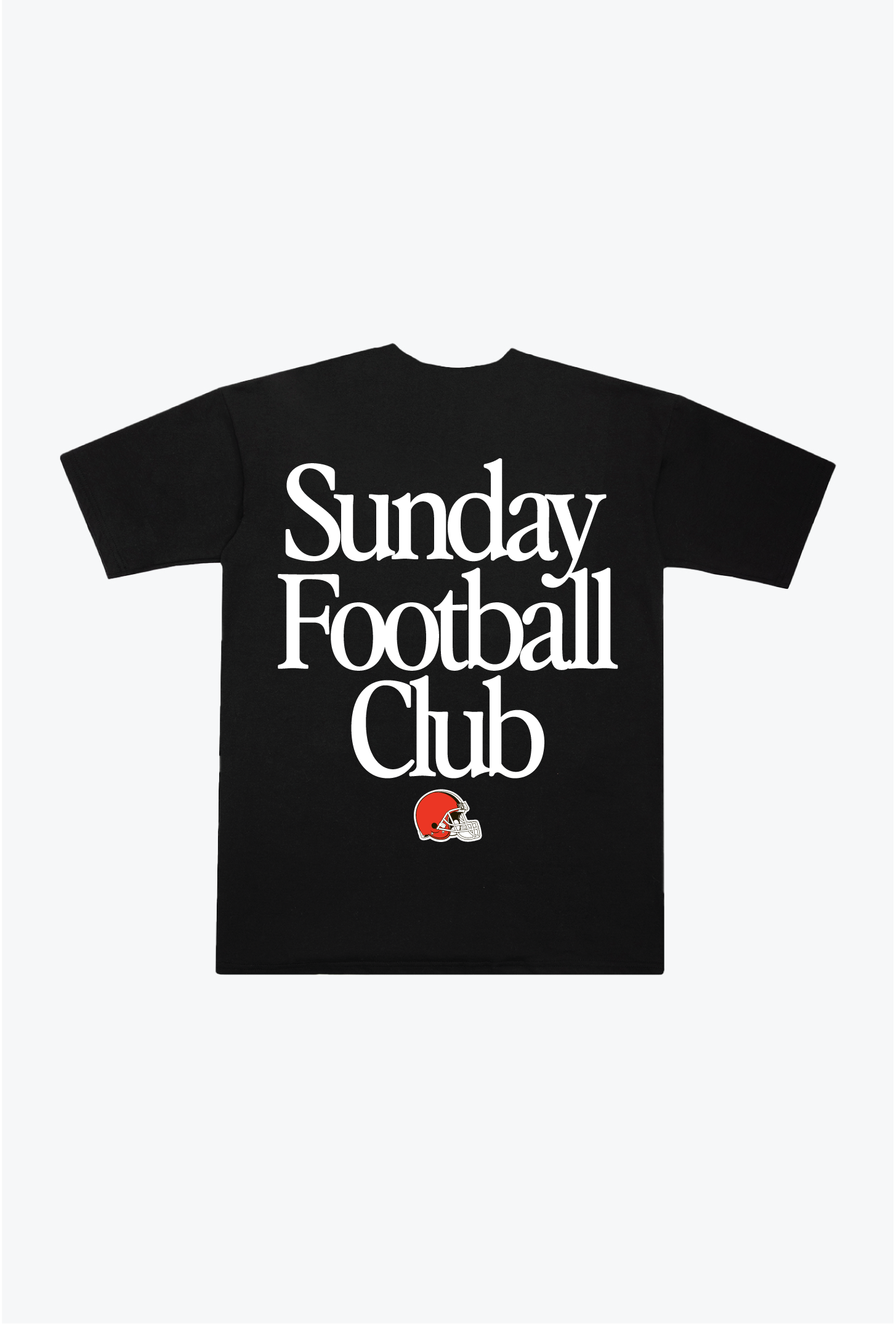 Cleveland Browns Sunday Football Club Heavyweight T-Shirt - Black