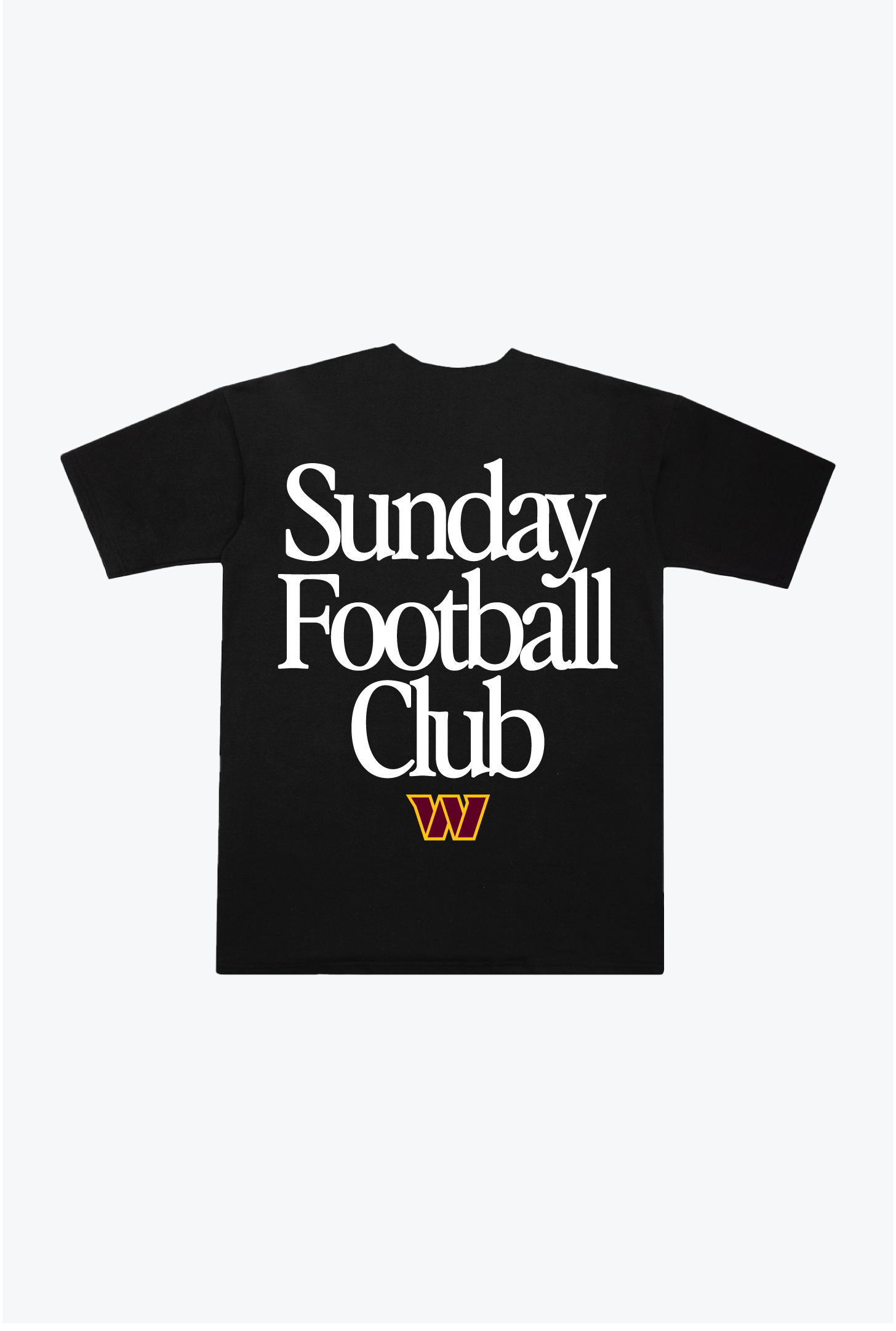 Washington Commanders Sunday Football Club Heavyweight T-Shirt - Black