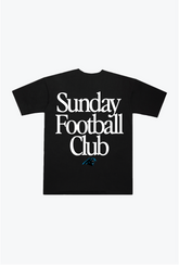 Carolina Panthers Sunday Football Club Heavyweight T-Shirt - Black