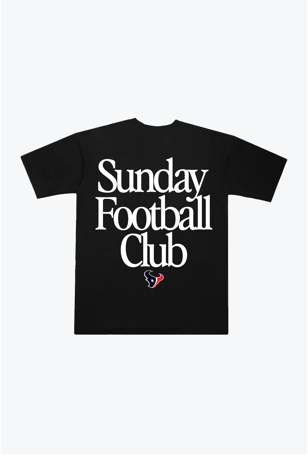 Houston Texans Sunday Football Club Heavyweight T-Shirt - Black