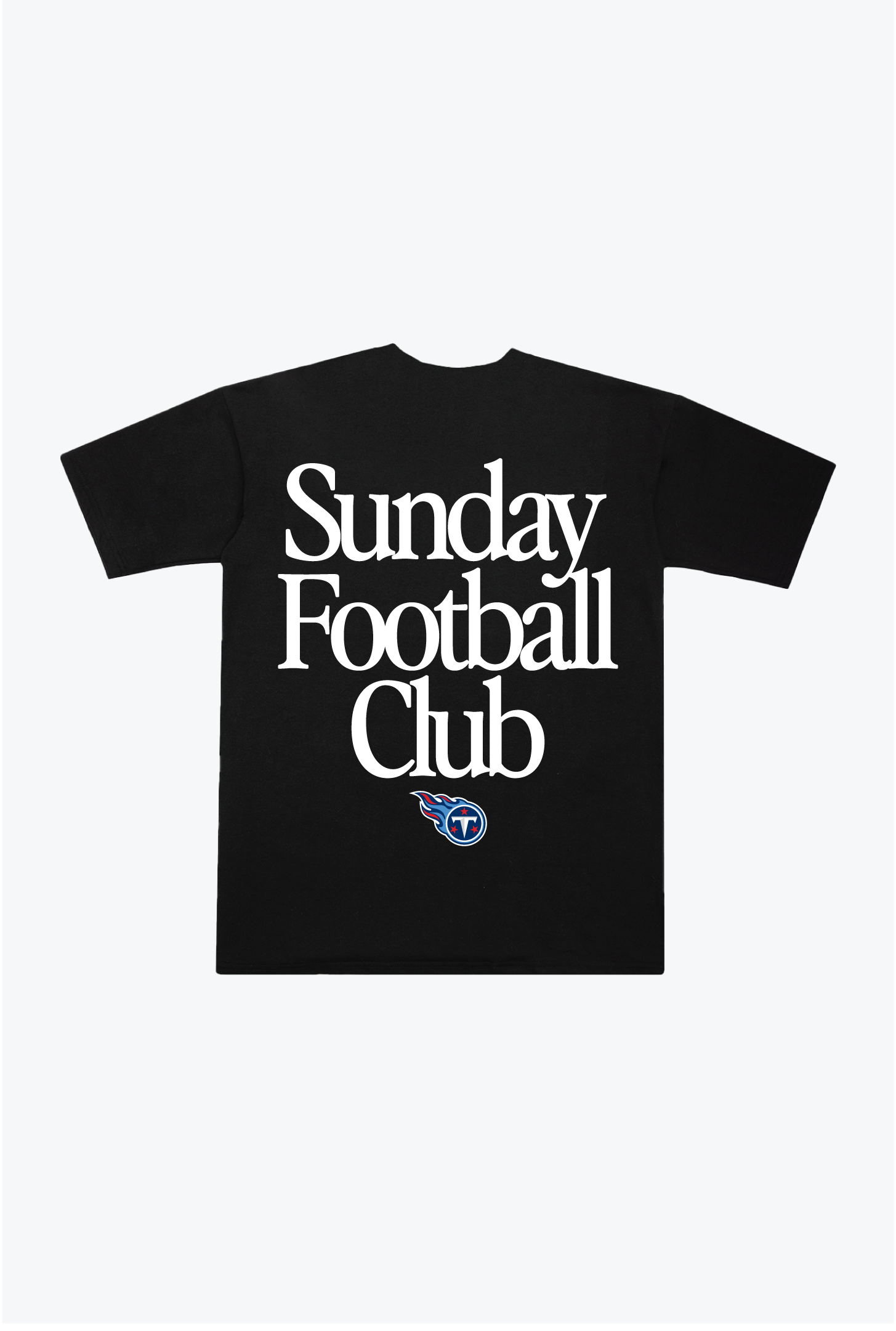 Tennessee Titans Sunday Football Club Heavyweight T-Shirt - Black