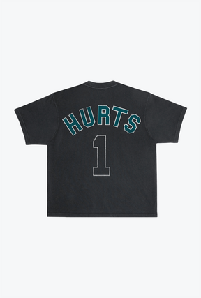 Jalen Hurts Garment Dyed Heavyweight T-Shirt - Black