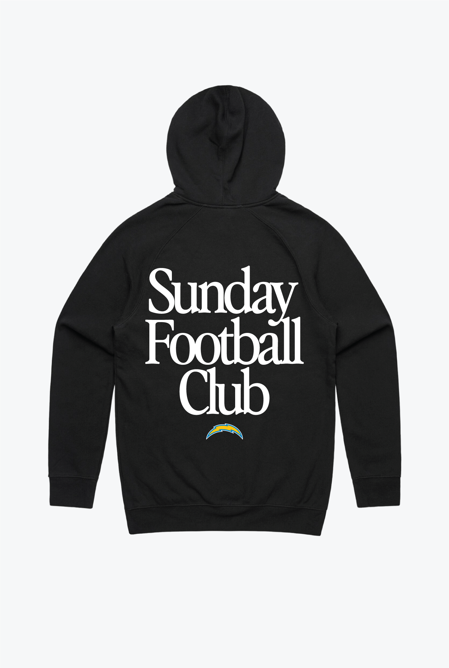 Los Angeles Chargers Sunday Football Club Hoodie - Black