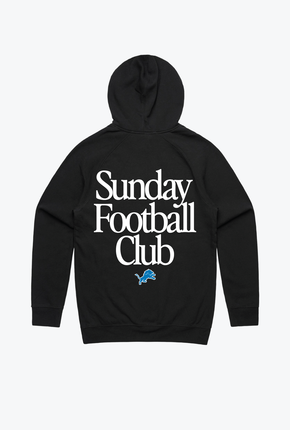 Detroit Lions Sunday Football Club Hoodie - Black