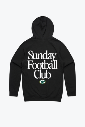 Green Bay Packers Sunday Football Club Hoodie - Black