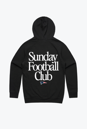 New England Patriots Sunday Football Club Hoodie - Black