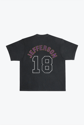 Justin Jefferson Garment Dyed Heavyweight T-Shirt - Black