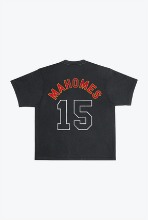 Patrick Mahomes Garment Dyed Heavyweight T-Shirt - Black