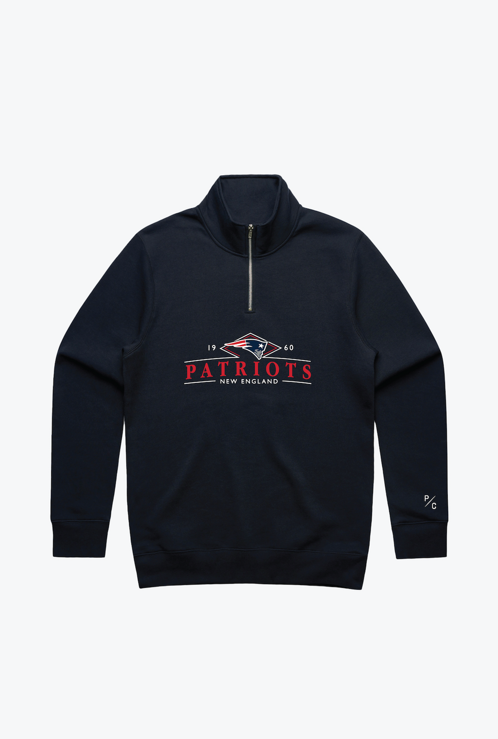 Patriots quarter deals zip sweatshirt