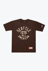 Seattle Seahawks Collegiate Heavyweight T-Shirt - Walnut