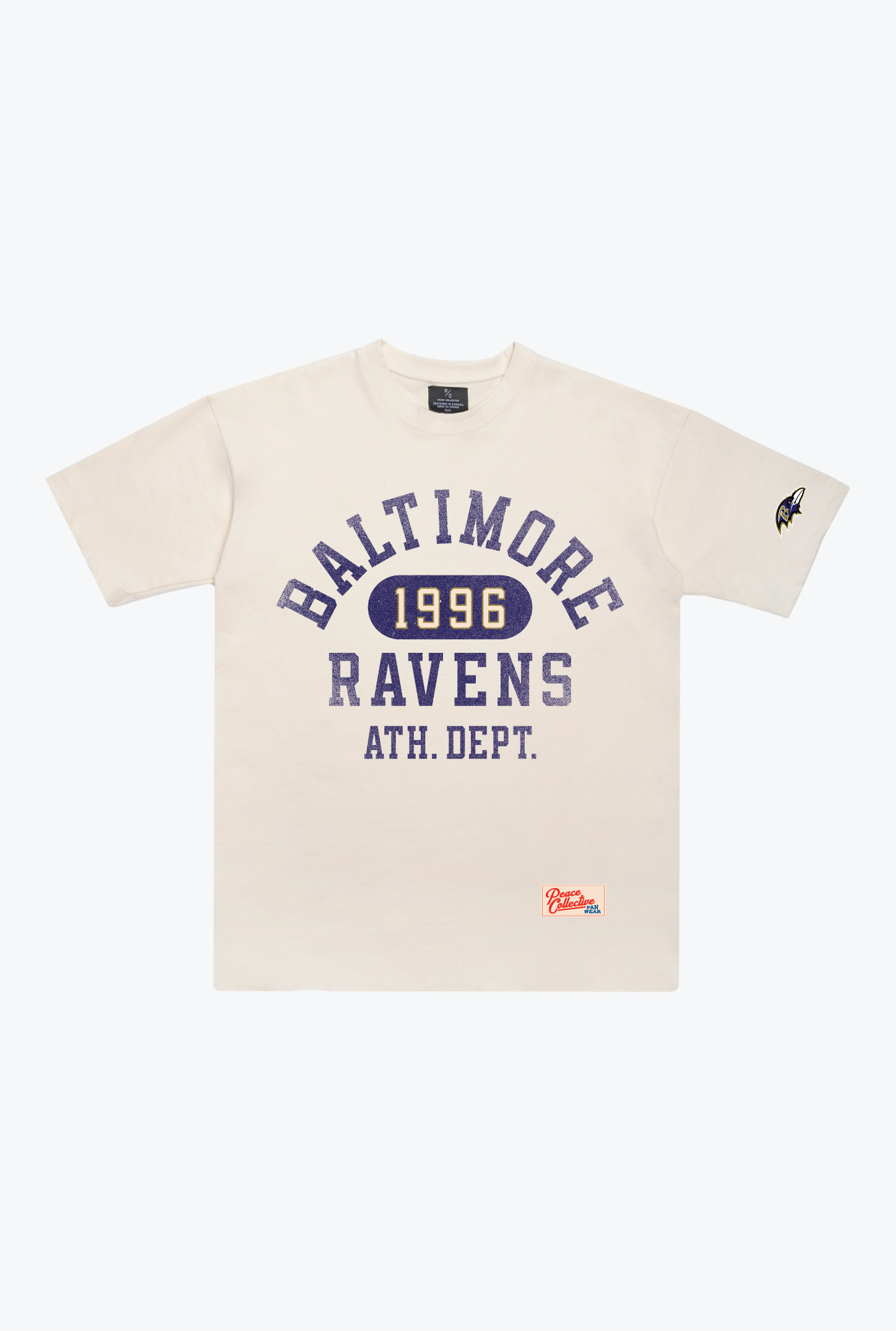 Baltimore Ravens Athletic Club Heavyweight T-Shirt - Ivory