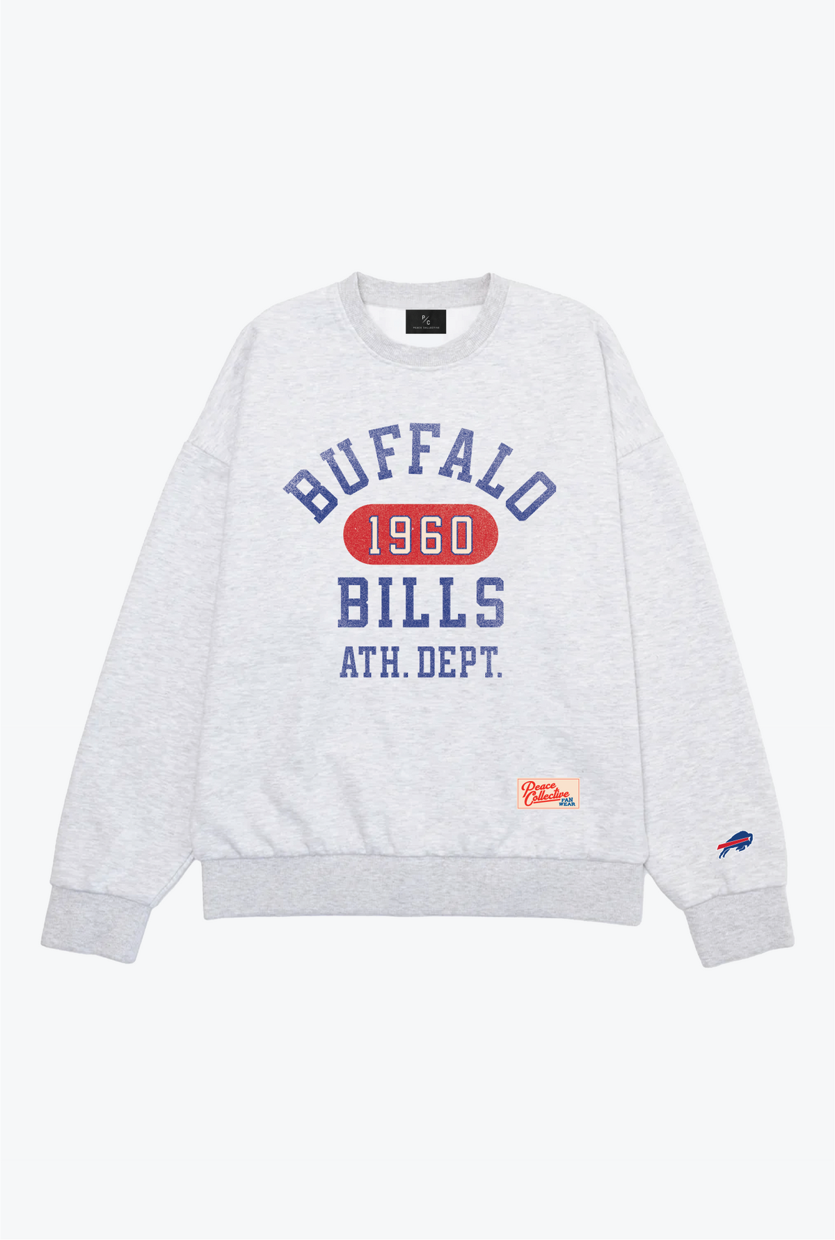 Buffalo Bills Athletic Club Schwerer Rundhalsausschnitt - Aschgrau