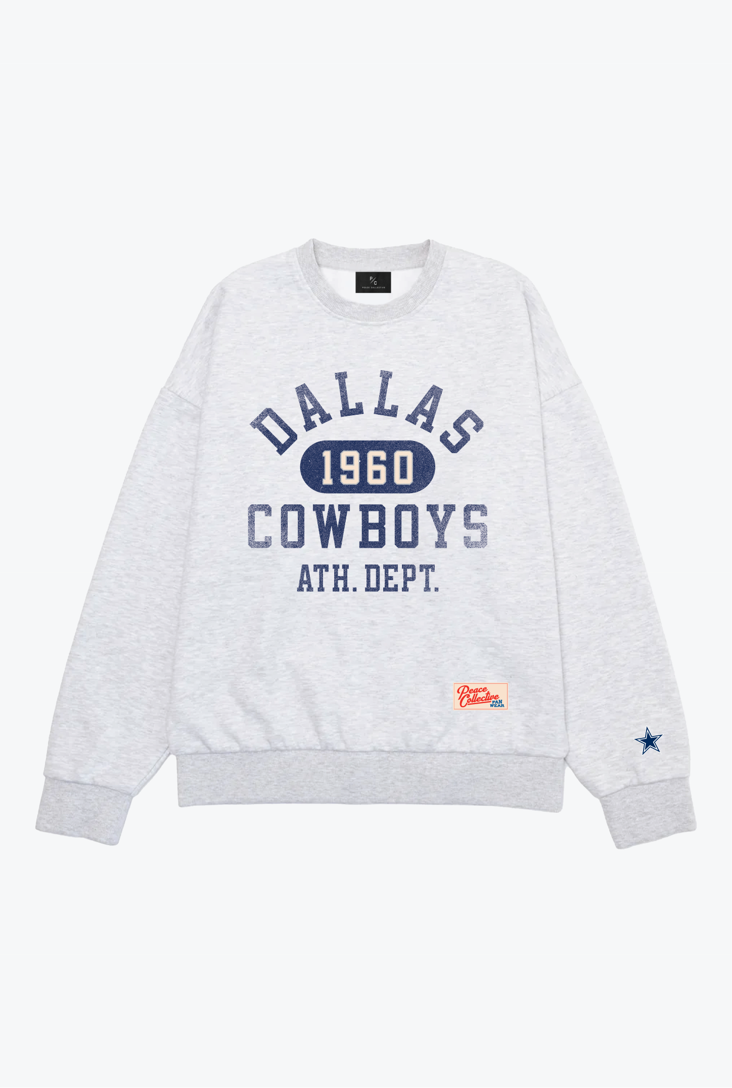 Dallas Cowboys Athletic Club Heavyweight Crewneck - Ash