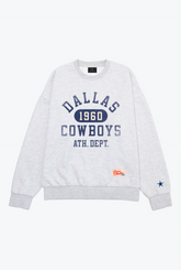 Dallas Cowboys Athletic Club Heavyweight Crewneck - Ash