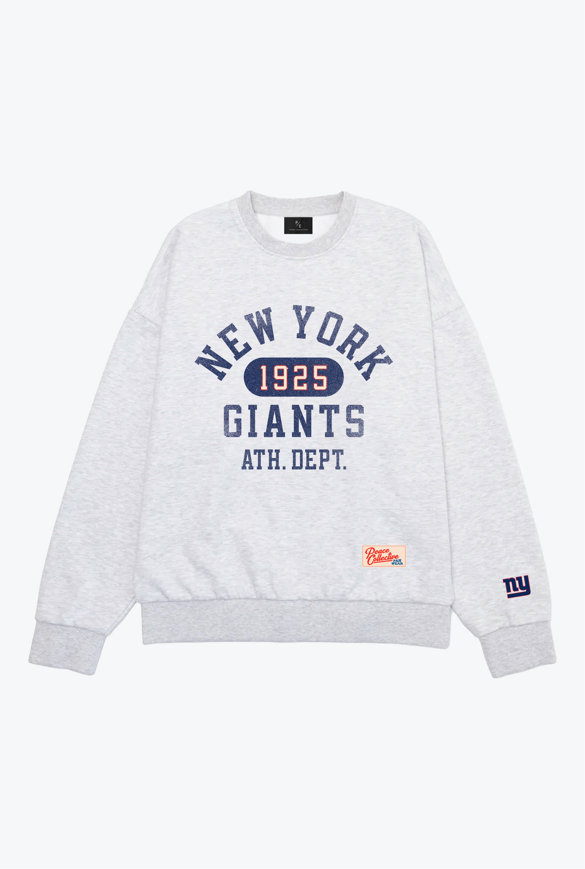 New York Giants Athletic Club Heavyweight Crewneck - Ash