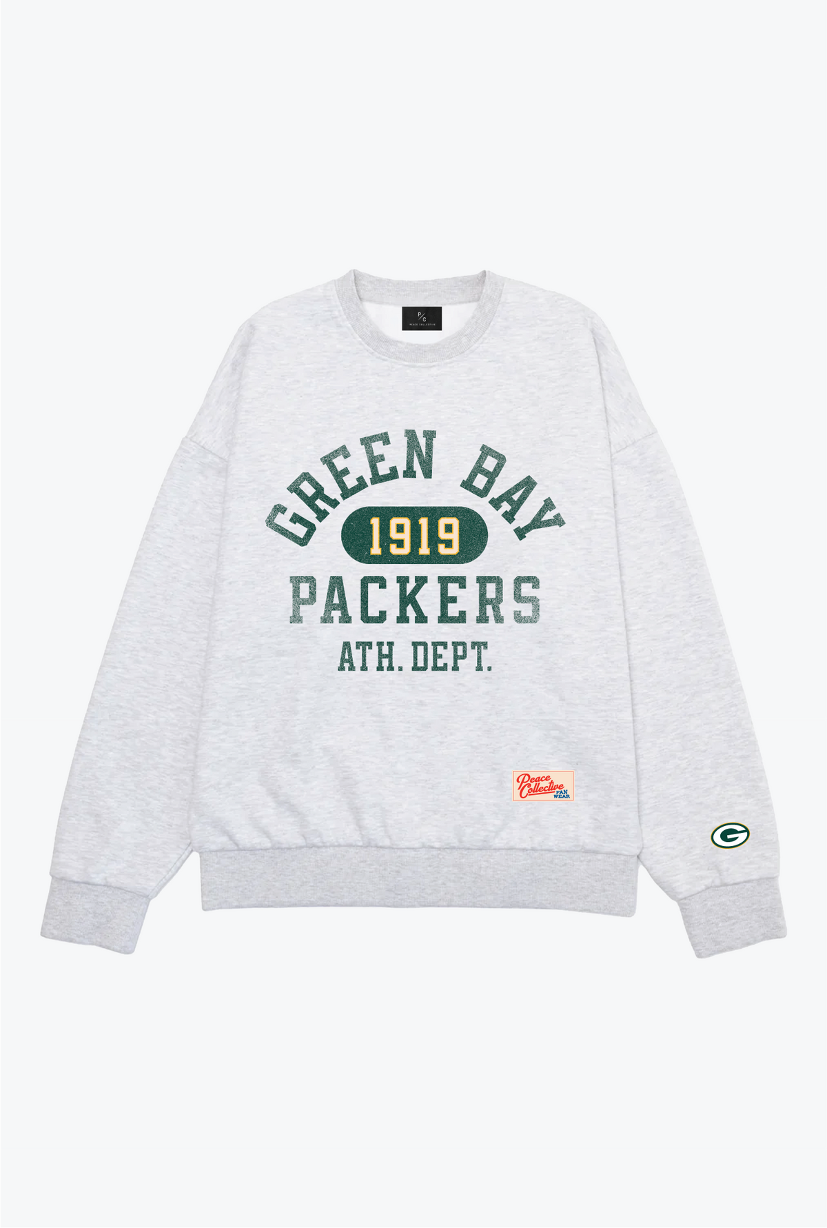 Green Bay Packers Athletic Club Heavyweight Crewneck - Ash