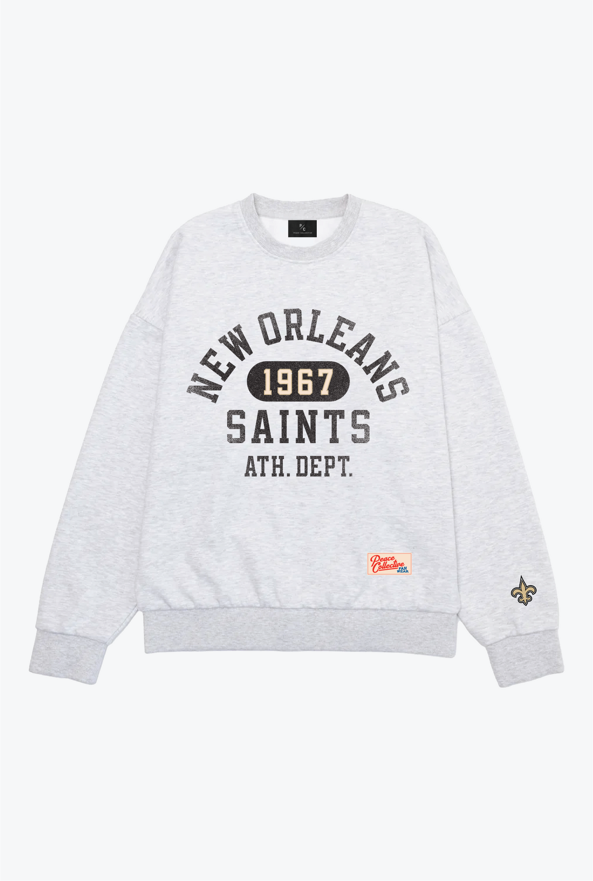 Pull ras du cou épais Athletic Club New Orleans Saints - Cendre