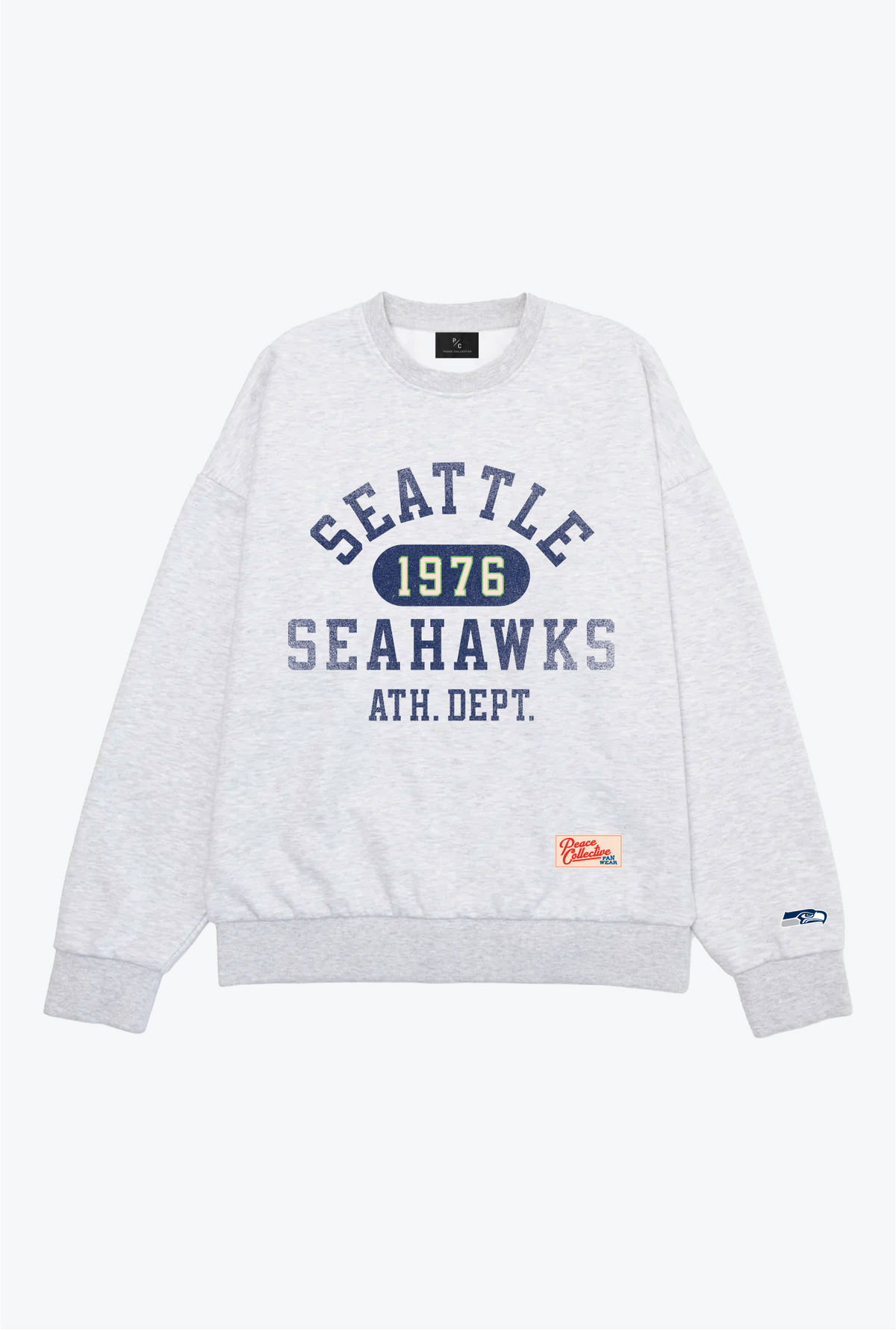 Pull ras du cou épais Athletic Club des Seattle Seahawks - Cendre