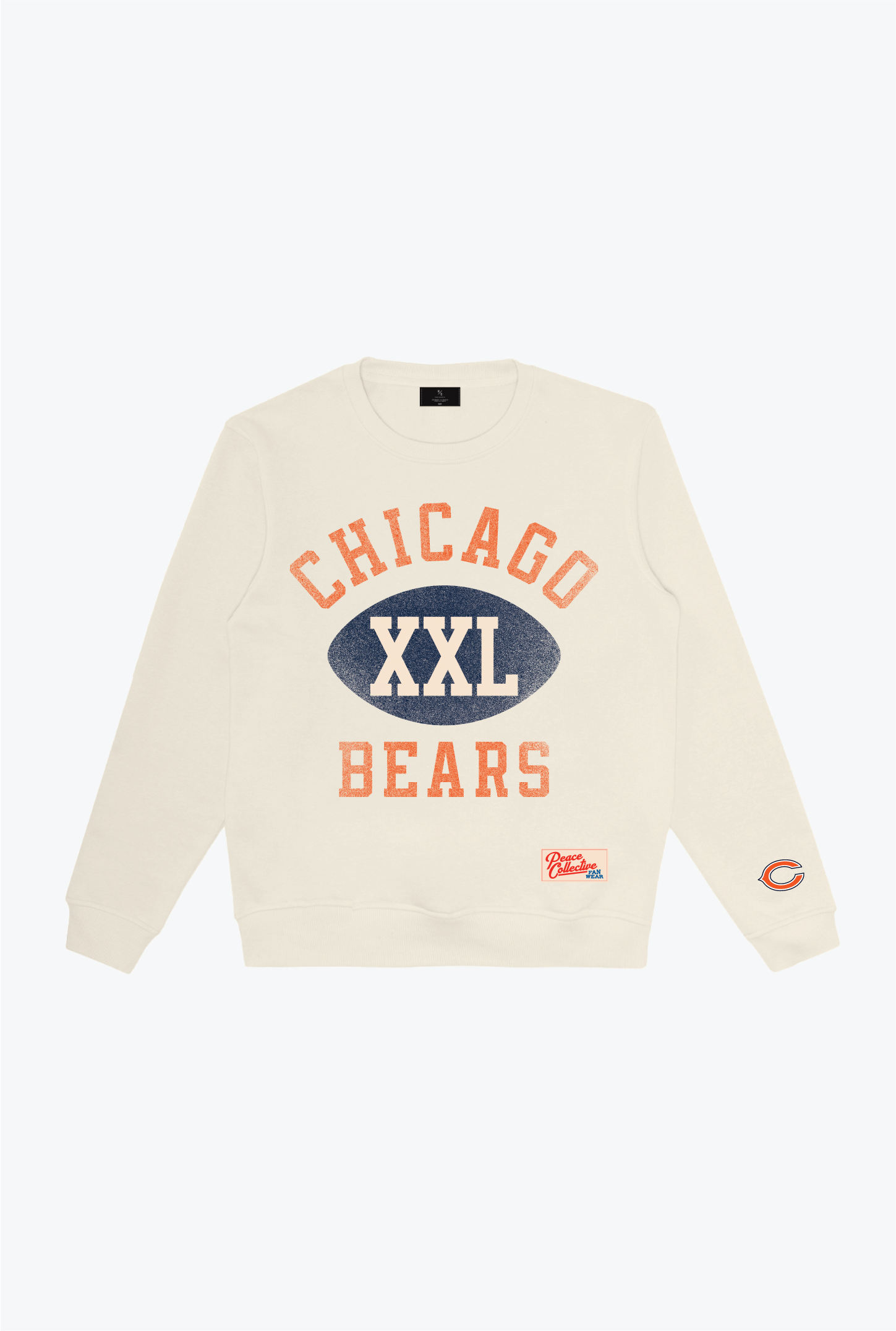 Chicago Bears Warm Up Heavyweight Crewneck - Ivory