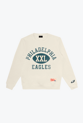 Philadelphia Eagles Warm Up Heavyweight Crewneck - Ivory