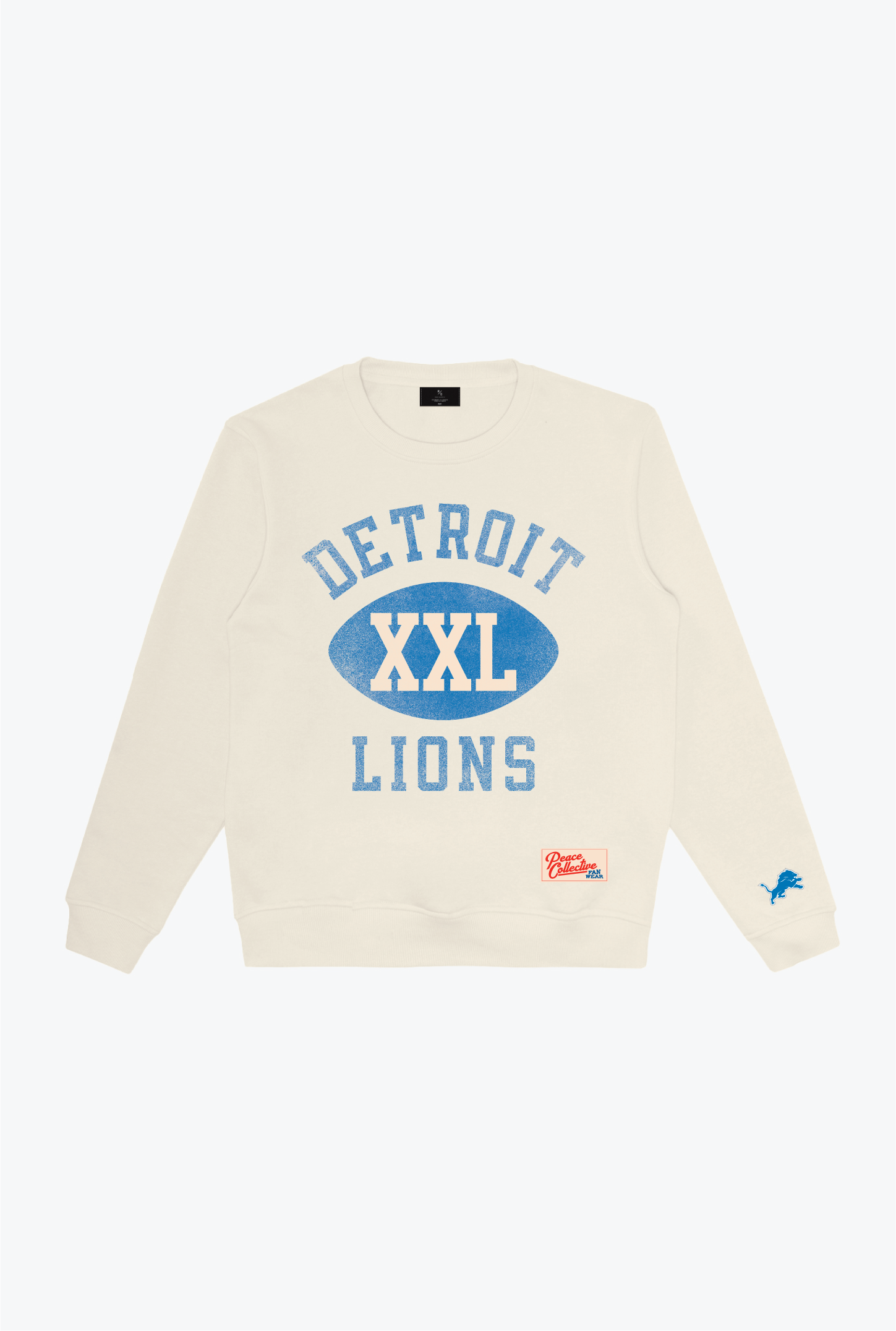 Detroit Lions Warm Up Heavyweight Crewneck - Ivory