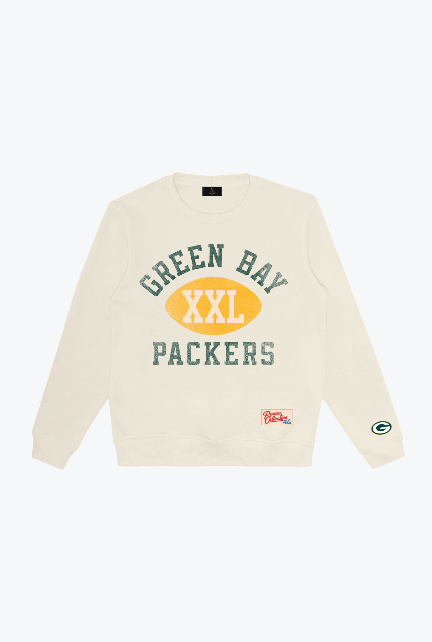 Green Bay Packers Warm Up Heavyweight Crewneck - Ivory