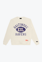 Baltimore Ravens Warm Up Heavyweight Crewneck - Ivory