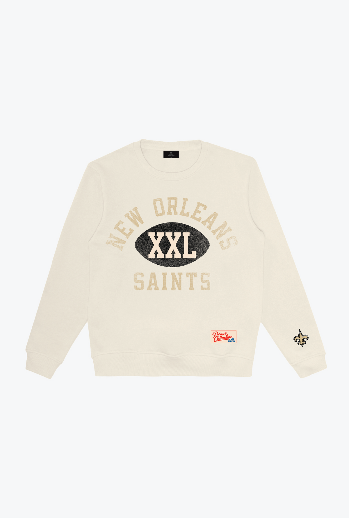 New Orleans Saints Warm Up Heavyweight Crewneck - Ivory