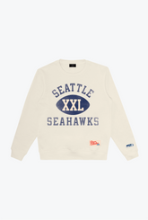 Seattle Seahawks Warm Up Heavyweight Crewneck - Ivory