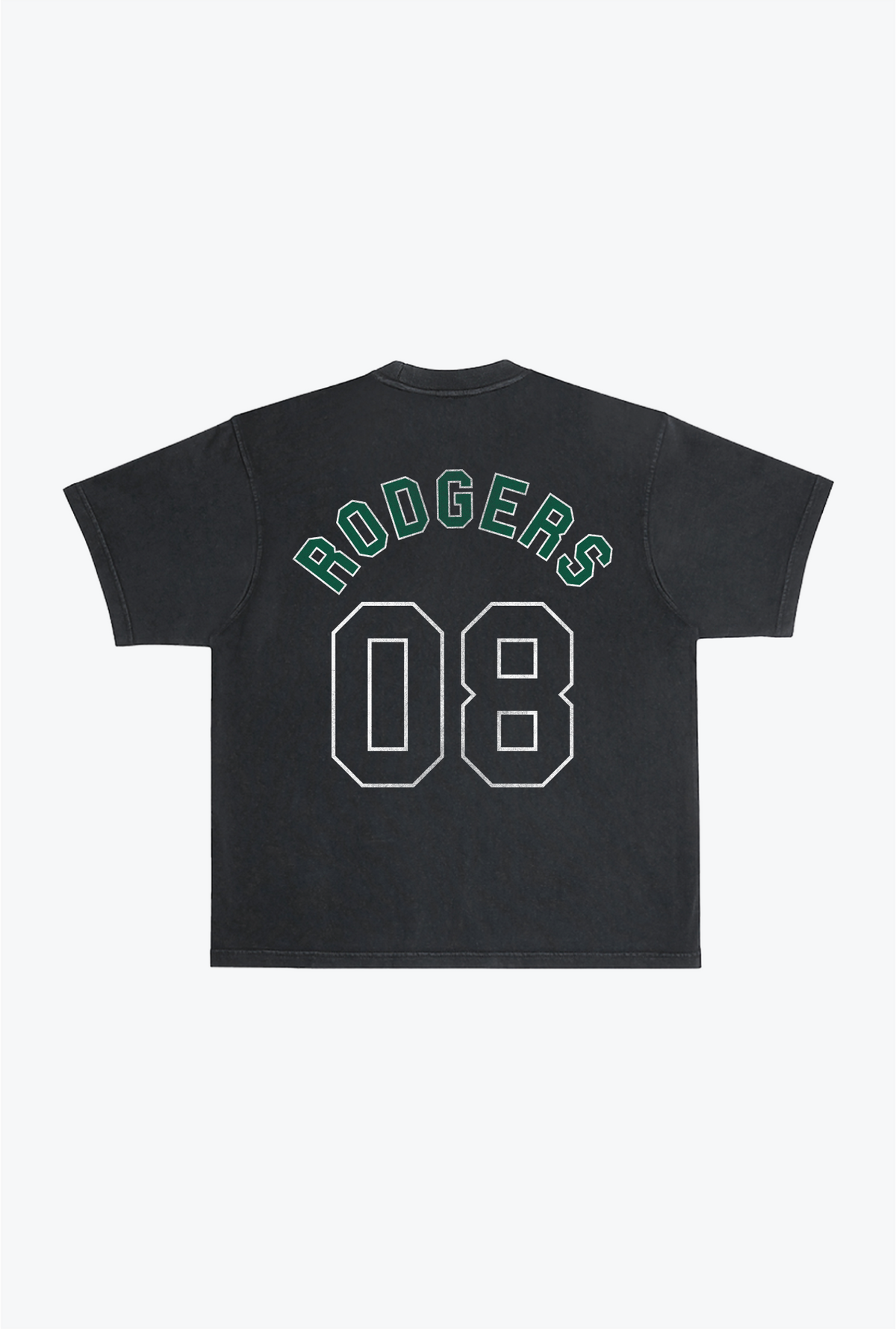 Aaron Rodgers Schweres T-Shirt im Garment-Dyed-Stil - Schwarz